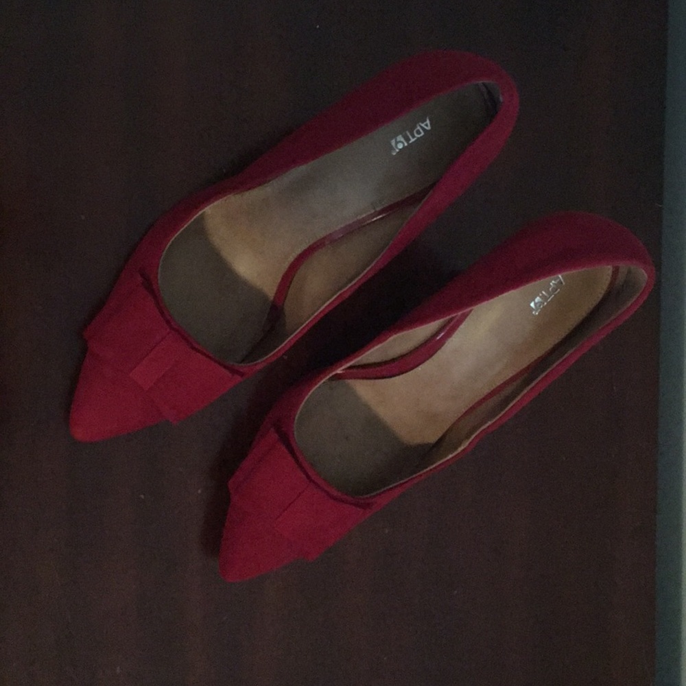 Red Suede Heels